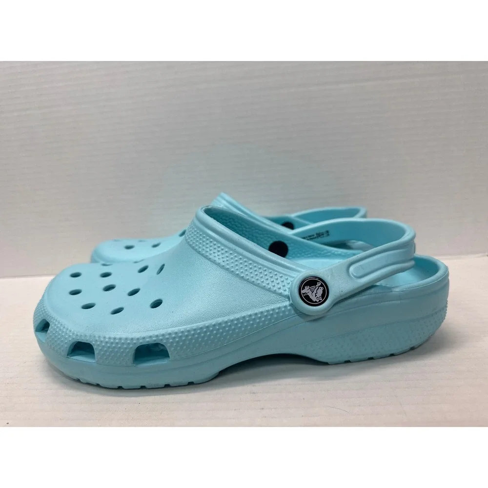 Crocs Classic Clogs Light Blue Unisex‎ Mens 8 Womens 10 Comfort Slip On Shoes